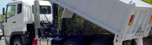 Trailer truck unloading