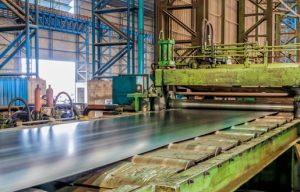 Long green steel presser machine